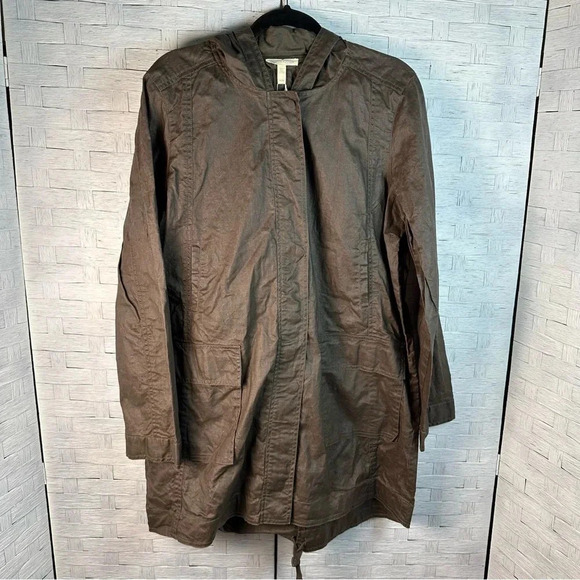 Eileen Fisher Jacket organic linen rain resistant, chemical free chore jacket